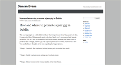 Desktop Screenshot of damianevans.net
