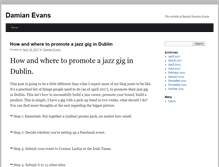 Tablet Screenshot of damianevans.net